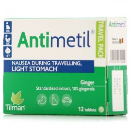 TILMAN Antimetil Για  Ναυτια των ταξιδιωτων και Ελαφρυ Στομαχι  12tabs