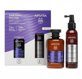 Apivita Promo Mens Hair Tonic Routine με Hair Loss Lotion Κατά της Τριχόπτωσης, 150ml & Δώρο Τονωτικό Σαμπουάν για Άνδρες, 250ml, 1σετ