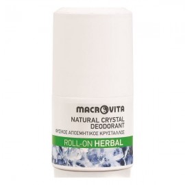 MACROVITA  Natural Crystal Deodorant Roll-On Herbal, Φυσικός Αποσμητικός Κρύσταλλος Roll-on Herbal 50ml