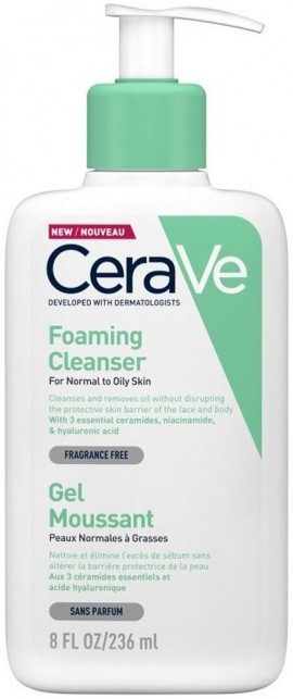 CeraVe  Foaming Cleanser ,Gel moussant ,Gel καθαρισμου  236ml