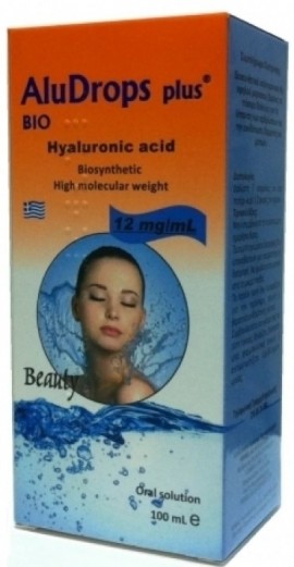 Medichrom AluDrops plus Bio Hyaluronic Acid 12mg/mL Πόσιμο διάλυμα υαλουρονικού οξέος 100ml
