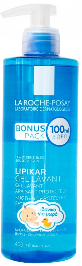 La Roche Posay Lipikar Gel lavant   Καθαριστικο με καταπραυντικη δραση για ευαισθητο δερμα ιδανικο και για μωρα  400ml