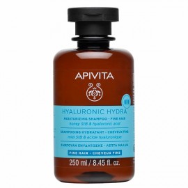 Apivita Hyaluronic Hydra Moisturizing Shampoo Fine Hair Σαμπουάν Ενυδάτωσης για Λεπτά Μαλλιά, 250ml