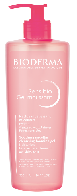 BIODERMA Gel Moussant Απαλό Καθαριστικό Gel Micellaire που Ενισχύει την Ενυδάτωση, 500ml