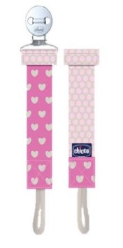 CHICCO Fashion Clip  Κλιπ Πιπίλας 0+ m  Ροζ   SKU00-2128