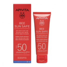 APIVITA  Bee Sun Safe Κρεμα Προσώπου Κατά των Πανάδων & των Ρυτίδων SPF50, 50ml