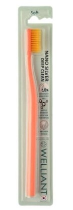 Welliant Nano Silver Deep Clean Soft A-1 Οδοντόβουρτσα Πορτοκαλι