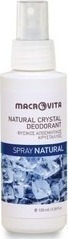 MACROVITA  Natural Crystal Deodorant Spray Natural, Φυσικός Αποσμητικός κρύσταλλος σε Spray 100ml