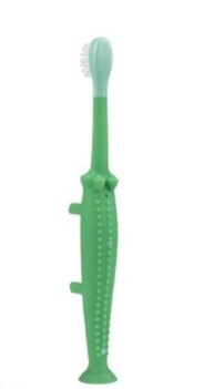 Dr. Browns Toddler Toothbrush Βρεφική/Παιδική Οδοντόβουρτσα Πράσινος Κροκόδειλος, 1-4 ετών, 1τμχ SKU  HG 059