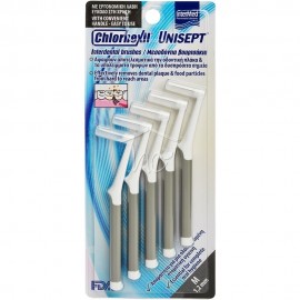 INTERMED Chlorhexil Unisept Interdental Brushes M 1,2mm γκρι 5 τμχ
