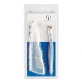 CURAPROX  Set   Pocket , Σετ με 4 Μεσοδόντια Βουρτσάκια CPS Prime (06, 07, 09, 011) & 1 Εργονομική Πλαστική λαβή UHS 450 Mini Click, 1 τεμ.