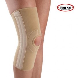 JOHN’S Knee Support Επιγονατιδα  με Τρύπα ελασματα  και ενισχυση απο plastazote Μπεζ SKU 12381