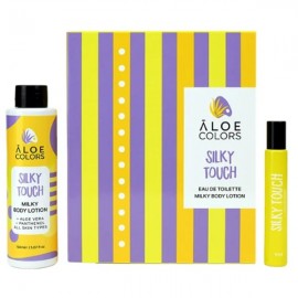 Aloe Colors Set  Silky Touch  Σετ Δώρου με Silky Touch Milky Body Lotion Κρέμα Σώματος, 150ml & Silky Touch Eau De Toilette Άρωμα, 10ml