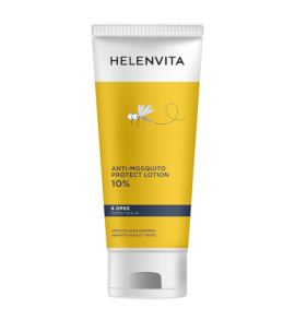 HELENVITA Anti mosquito Protect Lotion 10% Εντομοαπωθητικο Γαλακτωμα Αοσμο 200 ml