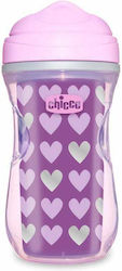 CHICCO Active Cup 14+m Παιδικό Ποτηράκι  από Πλαστικό Μωβ 266ml