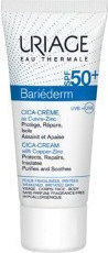 URIAGE  Bariederm SPF50+ Cica-Cream with Cu-Zn, Αναπλαστική και Επανορθωτική Κρέμα Προσώπου και Σώματος με Αντιηλιακή Προστασία, 40ml