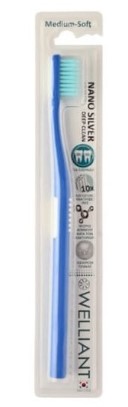Welliant Nano Silver Deep Clean Medium Soft Α-3 Οδοντόβουρτσα Μπλε