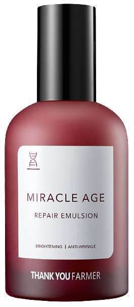 THANK YOU FARMER Miracle Age Repair Emulsion Πλούσιο Γαλάκτωμα Θρέψης με Υφή Υψηλής Πυκνότητας, 130ml