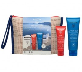 Apivita Promo Bee Sun Safe Anti-Spot & Anti-Age Tinted Face Cream Κρέμα Προσώπου Κατά των Πανάδων & των Ρυτίδων SPF50 με Χρώμα Tinted, 50ml & Δώρο After Sun Δροσιστική & Καταπραϋντική Κρέμα-Gel για Πρόσωπο & Σώμα, 100ml, & Δώρο Νεσεσέρ, 1σετ