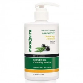 Macrovita Shower Gel Charming Jasmine (Αφροντούς με Λάδι ελιάς και γιασεμί), 500ml