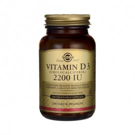 SOLGAR Vitamin D3 2200IU  55μg Συμπληρωμα διατροφης 100veg.caps