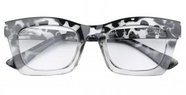 Zippo Γυαλιά Ανάγνωσης ΑΣΠΡΟ ΜΑΥΡΟ ΛΕΟΠΑΡ με μεγάλο φακό 31Z-G7-DEG