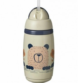 Tommee Tippee SuperStar Insulated Straw Cup 12m+ beige 266ml, 1τεμ
