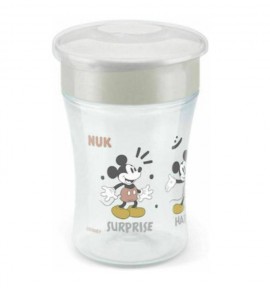 NUK Magic Cup Με Χείλος & Καπάκι Disney Minnie & mickey 8m+ 230ml