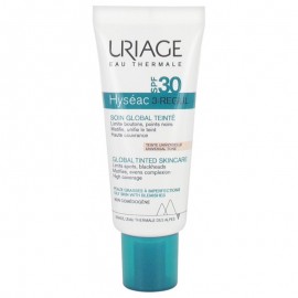 URIAGE Hyseac 3 Regul Global Tinted Skin Care SPF30 Ενυδατική Κρέμα προσώπου με χρώμα, 40ml
