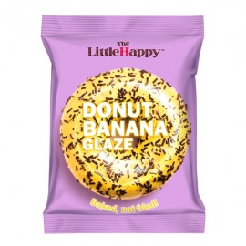Τhe Little Happy Donut Banana Glaze Ατομικό Γλυκό Σνακ, 50g