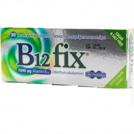 UNI PHARMA B12 fix 1000μg (Methylcobalamin)  Συμπλήρωμα σε Βιταμίνη Β12 30tabs