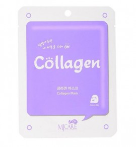 MJCare Collagen Collagen Sheet Mask, Υφασμάτινη Μάσκα με Κολλαγόνο για Αναζωογόνηση & Ελαστικότητα 22gr