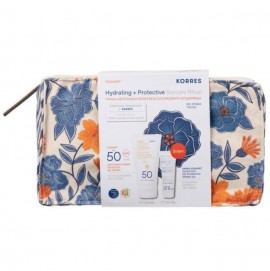 Korres Hydrating & Protective Suncare Ritual με Yoghurt Αντηλιακή Κρέμα Προσώπου με Χρώμα SPF 50, 50ml & Δώρο Greek Yoghurt Ενυδάτωση με Προβιοτικά Κρέμα-Gel, 20ml & Νεσεσέρ, 1τεμ, 1σετ