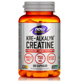 NOW  Kre-Alkalyn® Creatine  Κρεατινινη 120 Capsules