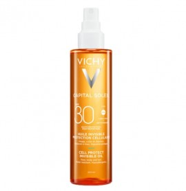 Vichy Capital Soleil Cell Protect Invisible Oil Αόρατο Αντιηλιακό Λάδι SPF30, 200ml