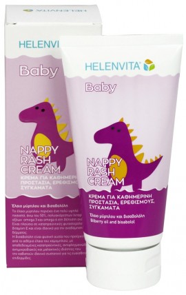 HELENVITA Baby Nappy Rash Cream Βρεφική Κρέμα για Καθημερινή Προστασία από Ερεθισμούς και Συγκάματα, 150ml