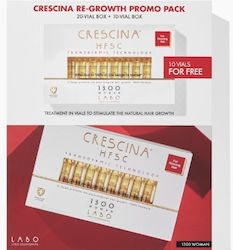 Crescina Transdermic  Set Labo HFSC Re-Growth  1300 Woman Αγωγή για Ανάπτυξη Μαλλιών, 20+10vials