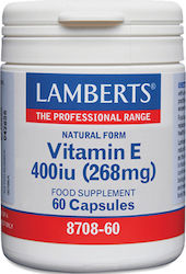 Lamberts  Vitamin E 400 ΙU (268mg) Vegan Natural  60 caps