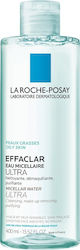La Roche Posay  Effaclar Eau Micellaire Ultra Καθαρίζει Αφαιρεί το Μακιγιάζ, Καταπραΰνει, 400ml