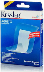 Kessler Aquafix Waterproof Αδιάβροχες Αυτοκόλλητες Γάζες 6x7 cm  5 Γάζες