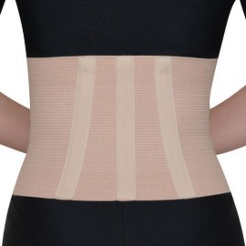 JOHN’S Medical Abdominal Binder Ζώνη Οσφύος Βαμβακερή. Σπέσιαλ Στενή με Μπανέλες Μπεζ Ύψος 18εκ. SKU  11100
