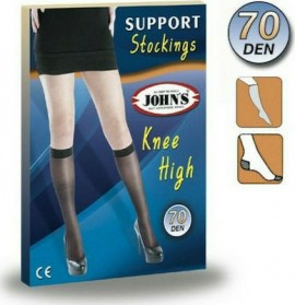 JOHNS Κάλτσες Κάτω Γόνατος Διαβαθμισμένης Συμπίεσης 70 Den Μαύρες SKU214575