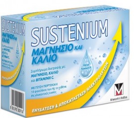 Menarini Sustenium Μαγνήσιο & Κάλιο με Γεύση Πορτοκάλι, 14 sacs 4 gr