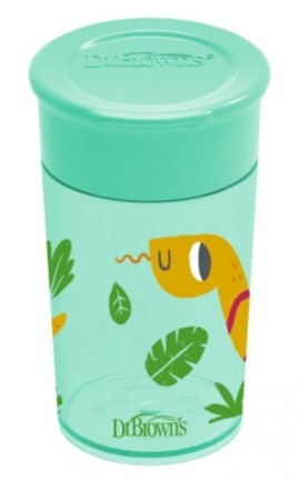 Dr.Browns  Cheers 360° Κύπελο 9m+  300ml πρασινο SKU TC 01095
