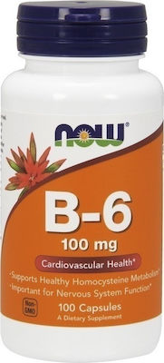 NOW Vitamin B-6 100 mg Βιταμινη Β6  100 Capsules