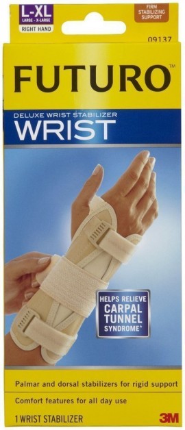 FUTURO deluxe επικαρπιος ναρθηκας  για σύνδρομο καρπιαίου σωλήνα ,δεξι χερι. Χρώμα Μπεζ SKU  09136-7