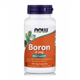 NOW Boron 3 mg Βοριο 100  Veg Capsules